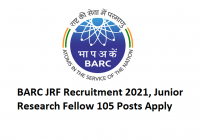 BARC JRF Recruitment 2021, Junior Research Fellow 105 Posts Apply