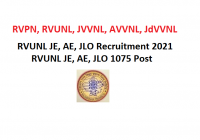 RVUNL JE, AE, JLO Recruitment 2021 –RVUNL JE, AE, JLO 1075 Post